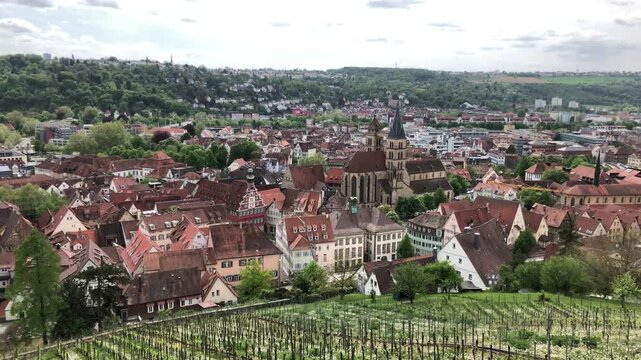 Blick &uuml;ber Esslingen, Deutschland 