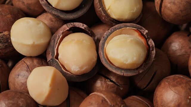 	
Video of macadamia nuts on table
