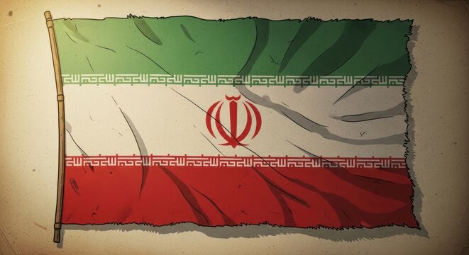 Iran National Flag Symbol.