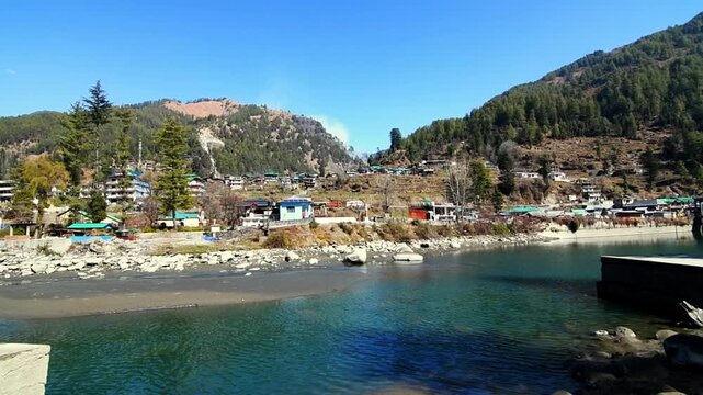Barot Barrage or Barot Dam on Uhl River in Himachal Pradesh for irrigation and storing water