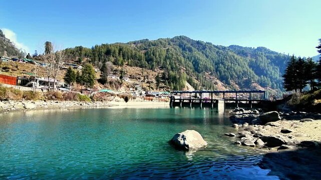 Barot Barrage or Barot Dam on Uhl River in Himachal Pradesh for irrigation and storing water