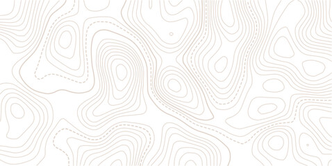Fototapeta premium Topographic map patterns, topography line map. Vintage outdoors style.seamless black and white topographic map pattern,paper texture Imitation of a geographical map shades.