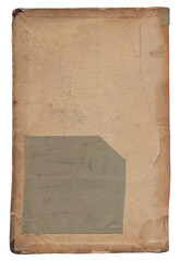 Vintage background of old ancient torn paper texture isolated