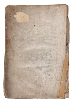 Vintage background of old ancient torn paper texture isolated