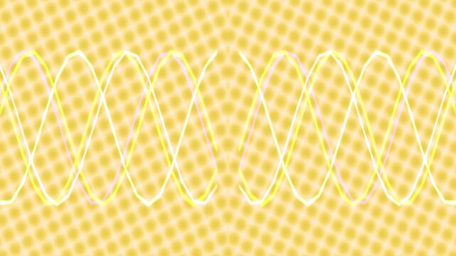 Dynamic Abstract Wave Pattern with Vibrant Pink Background