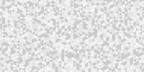 Vector seamless technology gray and white randomly low polygon background. pattern gray Polygon Mosaic triangle, business corporate background.