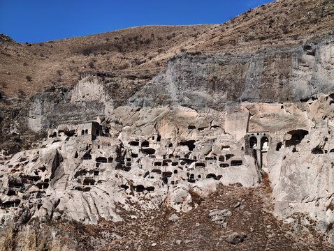 Vardzia is a cave town and monastery complex dating back to the 12th&ndash;13th centuries in southern Georgia's Samtskhe-Javakheti region.