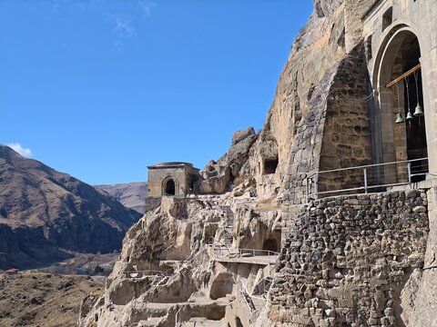 Vardzia is a cave town and monastery complex dating back to the 12th&ndash;13th centuries in southern Georgia's Samtskhe-Javakheti region. Monastery in the mountains