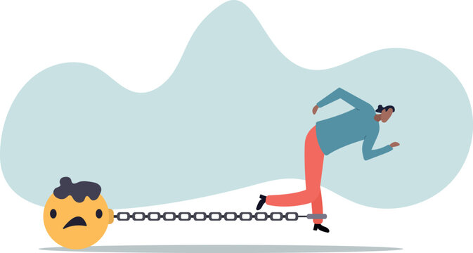 Stressed burden, anxiety or negative thinking, anger or emotional causing problem, mental health or depression,human life and situation.