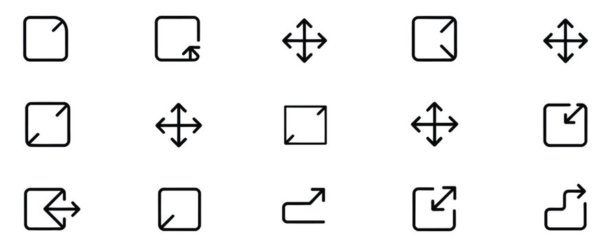 Fullscreen icon, maximize icon symbol, video expand reduce icons button, sign, expand icon, scalable big size window sign, maximize or extend image icon