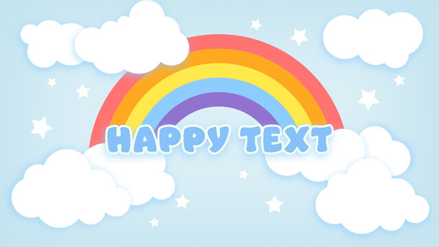 Baby And Kids Rainbow Title Card