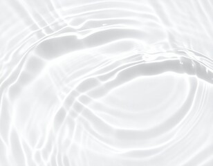 Obraz premium Abstract white water ripples and waves with soft shadows 柔らかな影と波紋が広がる抽象的な白背景の水面 イラスト