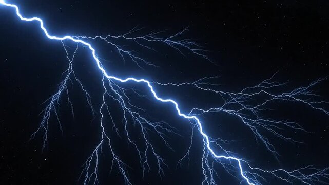 Electricity in the form of lightning.