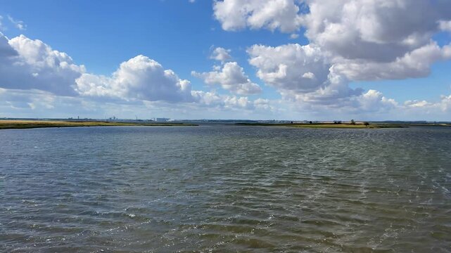 Baltic sea, Wismar bay view and island Poel shore