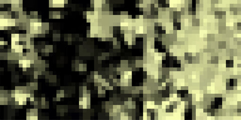 Fototapeta premium Pixelated mosaic pattern with earthy tones of green and brown creating a retro or abstract digital background