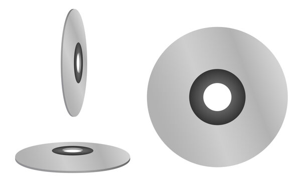 Disco blu-ray, dvd-rom o cd-rom. Icono retro de cine, m&uacute;sica, televisi&oacute;n y entretenimiento. Ilustraci&oacute;n vectorial con colores degradados para sitio web, app, folleto y otros.