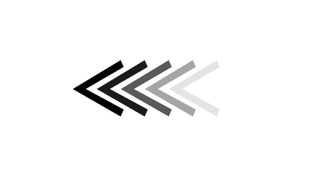 Graduated arrows demonstrating shades of gray from dark to light