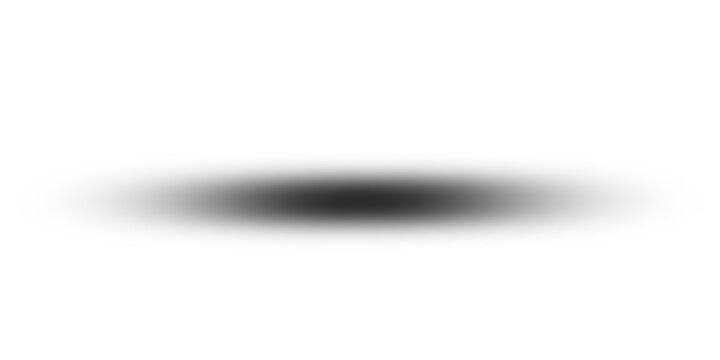 Abstract oval shadow with soft edges on white background