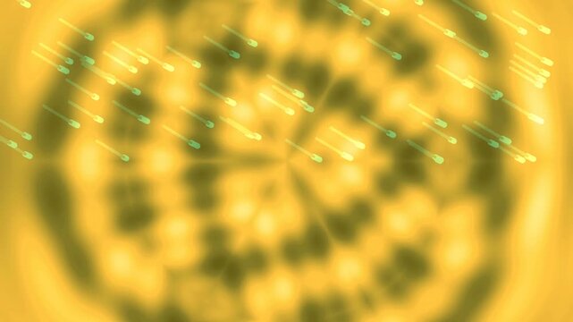 Close-up of digital binary code on pink futuristic background