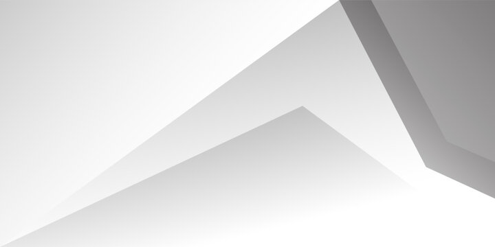 White and grey triangle shape abstract background paper style. texture white pattern
