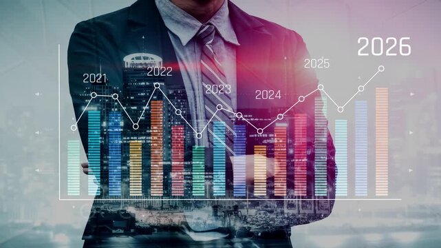 Business growth forecast highlights increasing trends new year 2026. Growth forecast data, growth forecast strategy, and growth forecast planning are key elements. Marrow