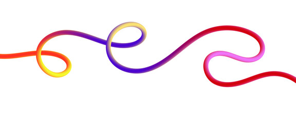 Fototapeta premium Abstract Wave Ribbon Color Lines, Dynamic Flowing Gradient Curves Background for Creative Use.
