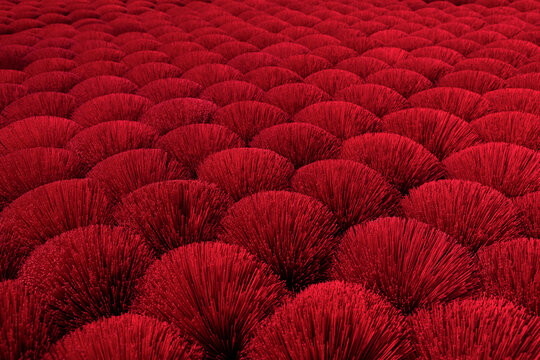 Red incense sticks in Vietnam