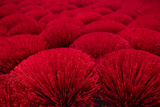 Detail of red insence sticks