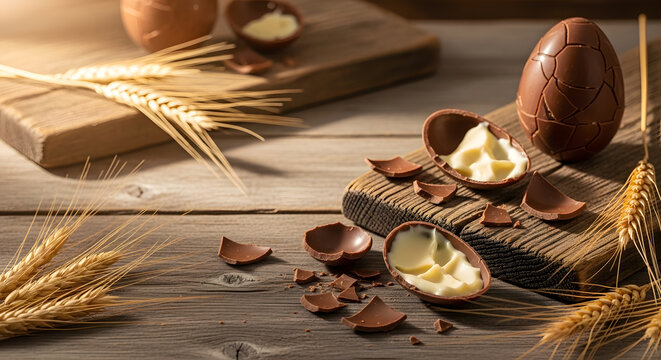 Farmhouse Chocolate Egg Easter in Table