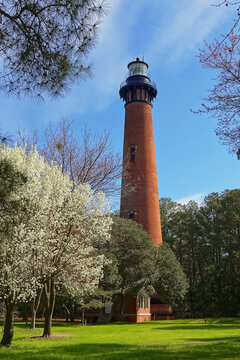 Currituck Beach Lighthouse on the Outer Banks of North Carolina