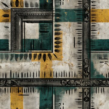 Una composici&oacute;n abstracta que evoca la decadencia y la belleza del arte barroco.