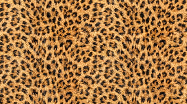  Patr&oacute;n animal print de leopardo con manchas realistas. Fondo de moda ideal para textil, dise&ntilde;o gr&aacute;fico o decoraci&oacute;n.
