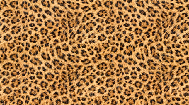  Patr&oacute;n animal print de leopardo con manchas realistas. Fondo de moda ideal para textil, dise&ntilde;o gr&aacute;fico o decoraci&oacute;n.
