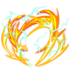 Abstract comic book explosion flash. Flash beam explosion flash glow Anime  graphic illustration © Gandong