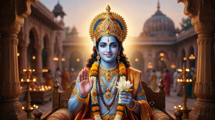 Obraz premium Shree Ram | Shree ram Navami |ramnavami | Shree Rama | Raam | Shri Ram |Ramnavmi
