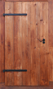 Einfache Brettert&uuml;r f&uuml;r Holzschuppen