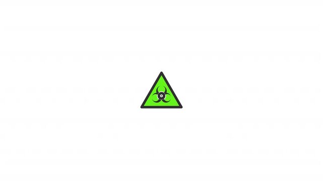 Green biohazard icon