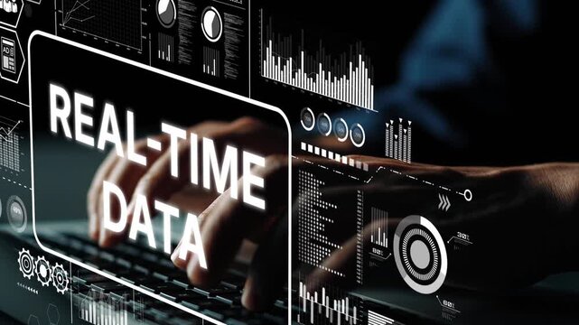 Real-Time Data Visualization and Analysis in Digital Technology Environment with Hands on Keyboard. Asymptotic smart data analytic.