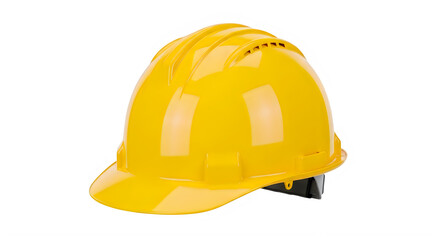 Fototapeta premium Yellow hard hat safety helmet for construction workers