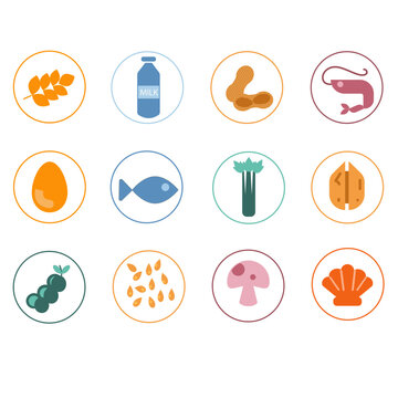 AL&Eacute;RGENOS SET ICONOS VECTORIALES
