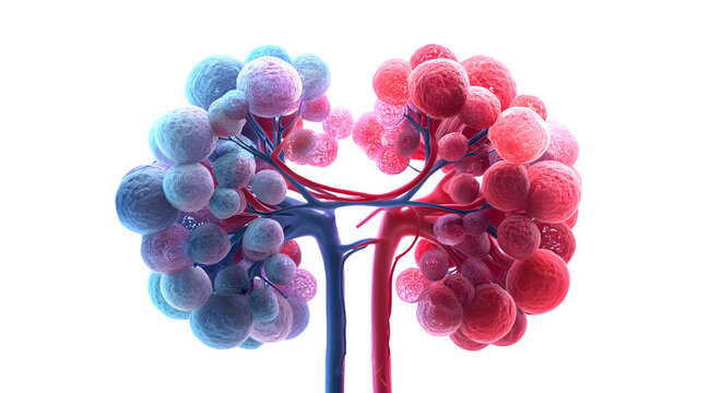 Polycystic kidney disease PKD medical illustration