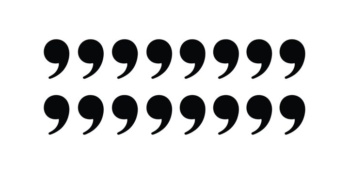Quotation marks quote icon, modern line and flat style icon for quotes, citations, and dialogue in articles, presentations, and digital content, vector illustration.