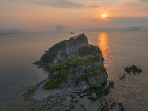 bays and coves of the Krabbe Peninsula in Primorye, Russia