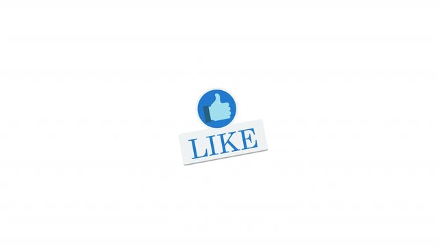 Like button thumb up icon