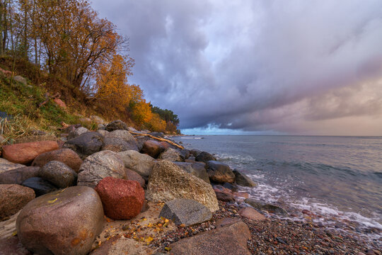 The Baltic Sea coast in the Kaliningrad region