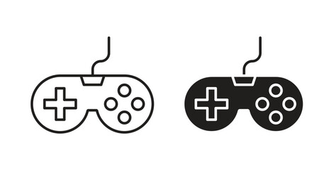 Gamepad icon symbol vector illustration. vector flat clipart object eps10 © sadid
