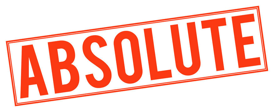 Large red absolute stamp text on transparent background