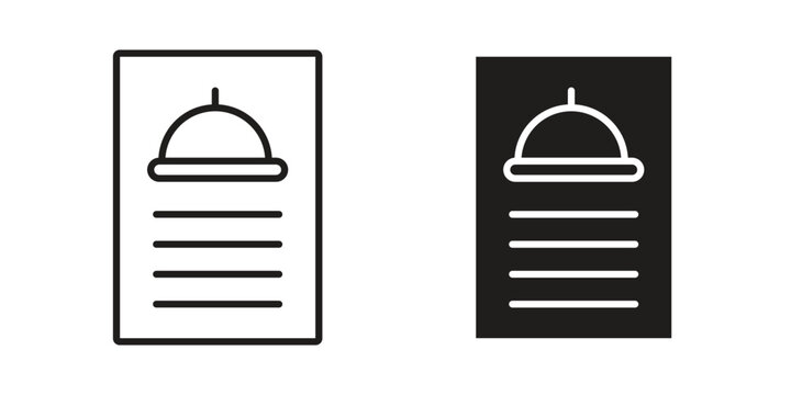 Menu icon in black stroke eps vector graphic