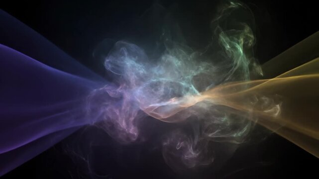 Colorful Smoke Swirling Abstract Background for Creative Projects