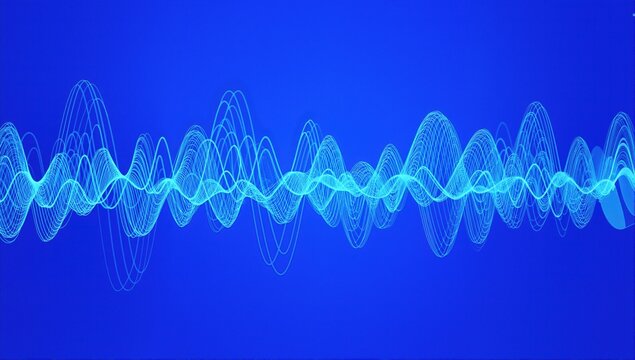 abstract blue illustration moove groove and vibrations
